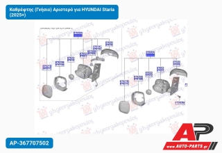 Καθρέφτης (Γνήσιο) Αριστερό για HYUNDAI Staria (2025+)