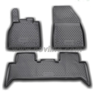 Άοσμα Μαύρα Πατάκια Σκαφάκια 3D για RENAULT Scenic / Grand (2009-2012) - Συμβ: Μόνο Scenic