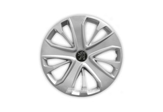 Άθραυστα Τάσια AK 15" Ασημί για PEUGEOT (106, 107, 206, 207, 307, 308, Parnter κα.) (4 τμχ)