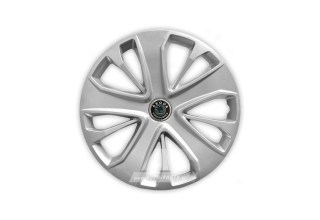 Άθραυστα Τάσια AK 15" Ασημί για SKODA (Fabia, Octavia, Roomster) (4 τμχ)