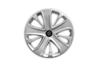 Άθραυστα Τάσια AK 15" Ασημί για SUZUKI (Alto, Swift, SX4, Ignis, Vitara κα.) (4 τμχ)