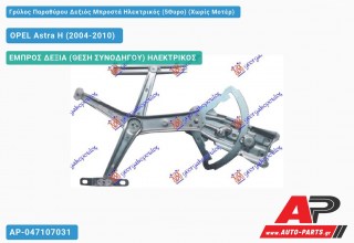 Ανταλλακτικός γρύλος παραθύρου, ΕΜΠΡΟΣ ΔΕΞΙΑ (ΘΕΣΗ ΣΥΝΟΔΗΓΟΥ) ΗΛΕΚΤΡΙΚΟΣ για OPEL Astra H (2004-2010)