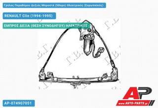 Γρύλος Παραθύρου Δεξιός Μπροστά (5Θυρο) Ηλεκτρικός (Ευρωπαϊκός) RENAULT Clio (1994-1995)